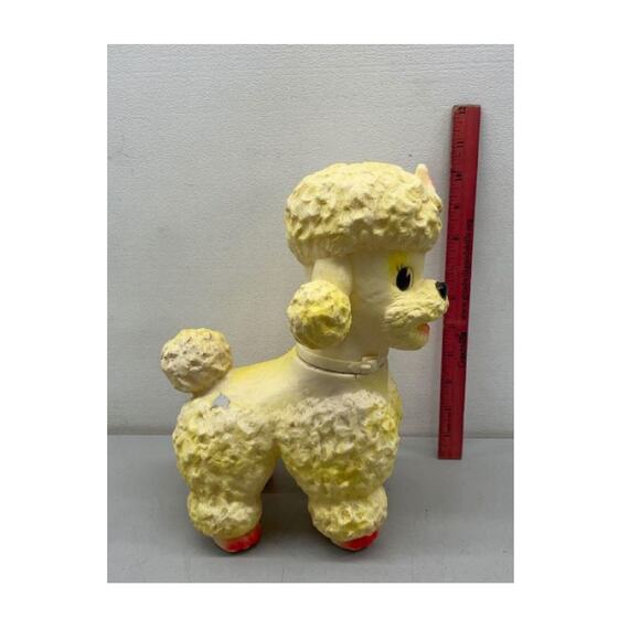 Yellow Sun Rubber Squeak Poodle Variant Ruth E Newton, 1960s - Picture 3 of 10